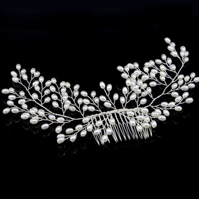 Crystal Flower Wedding Bride Hair Comb